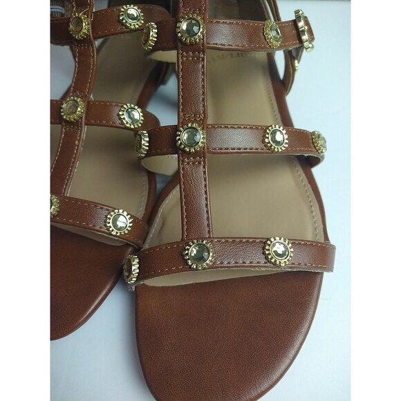 Sam & Libby Women's Rhonda Gladiator Sandal Whiskey  Size 8 Adjustable Strap - Picture 6 of 10
